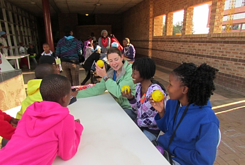 Mary at Camp Hope in Botswana
